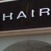 H2O Hair Studio Shopfront Sign